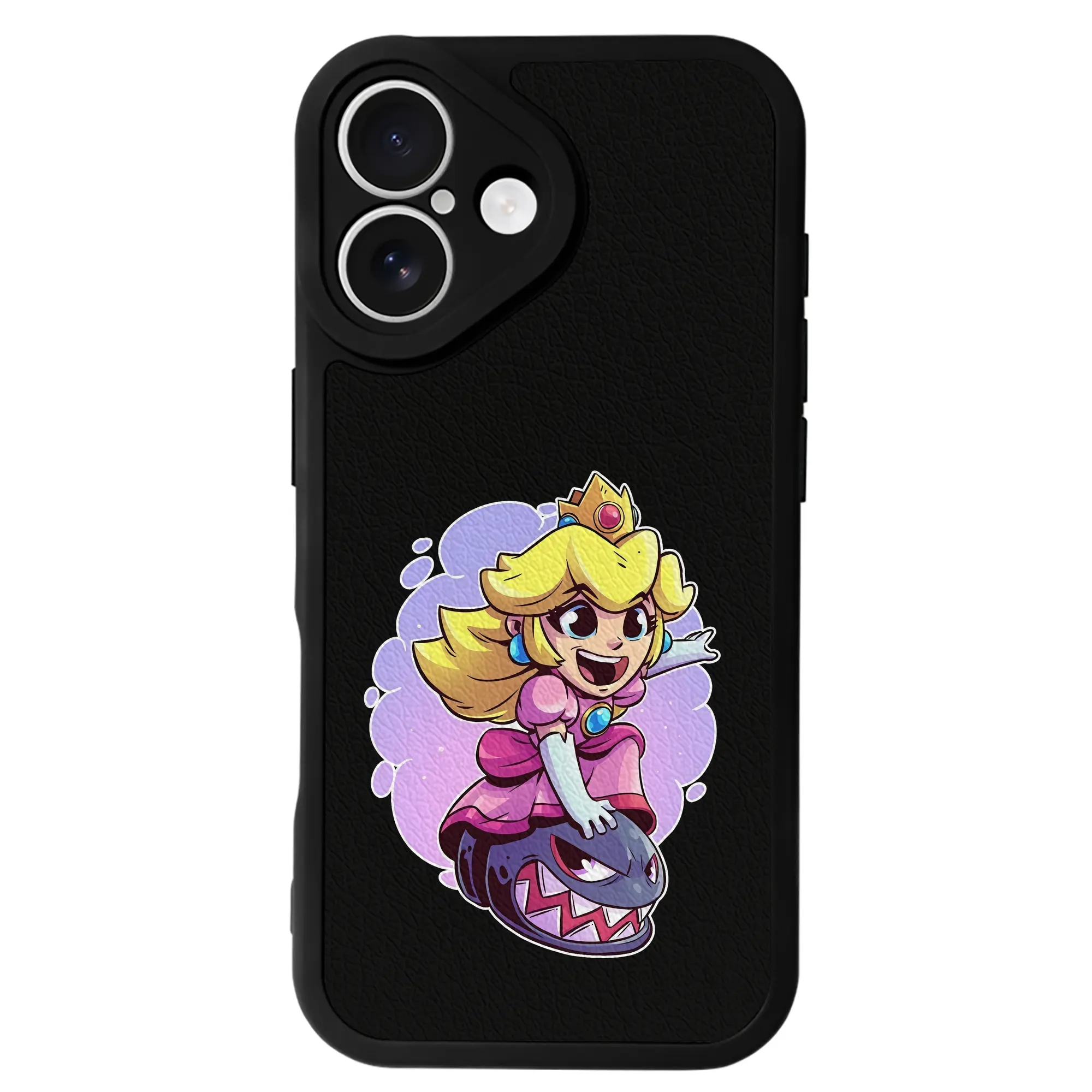 マリオ グッズ ピーチ姫 - IPhone 16シリーズ対応 ・ シリコンスマホケース ・ レザー調 ・ 高精度フィット ・ 耐衝撃 ・ ワイヤレス充電対応 ・ 精密カット